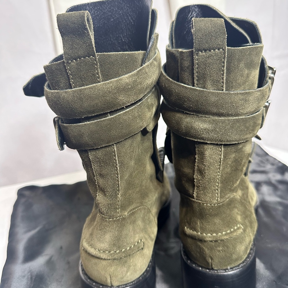 Balenciaga Leather Moto Boots - Picture 9 of 14